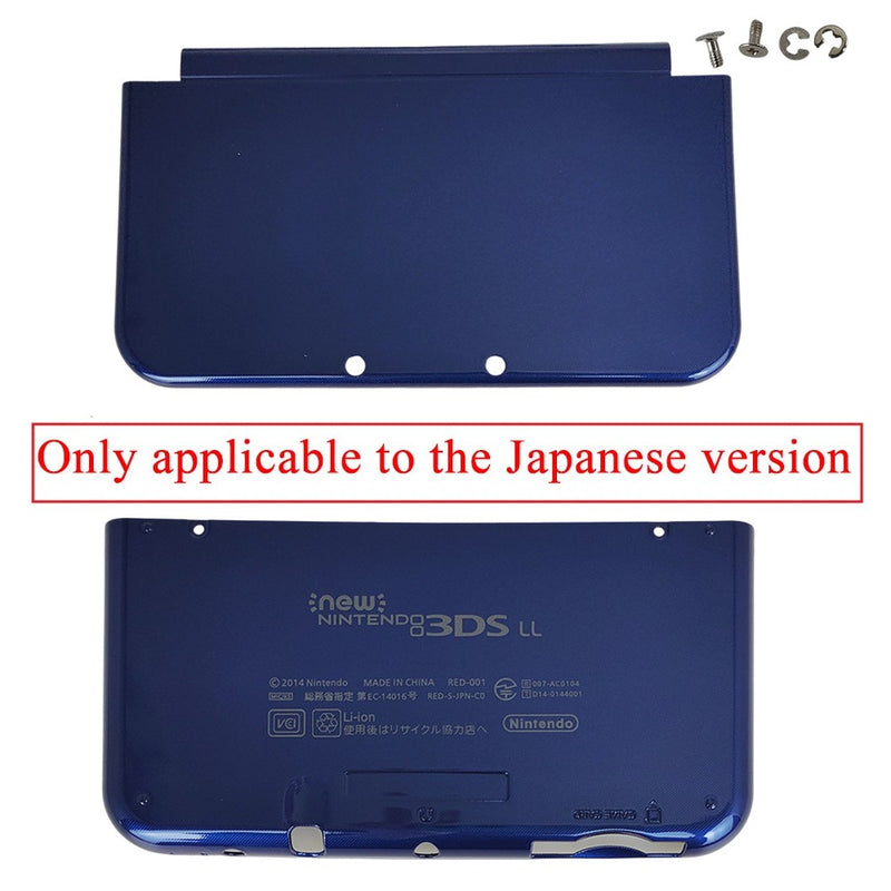 Top Bottom Cover Replacement Housing Shell Case Blue for Nintendo 3DS XL LL