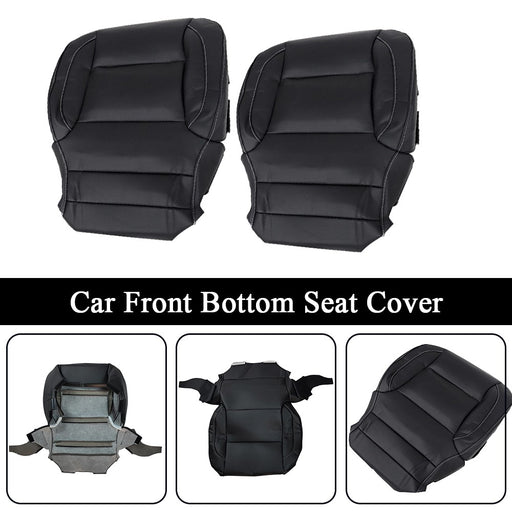 DURAFORCE Driver & Passenger Bottom Seat Cover Black For 2014 2015 -2019 GMC Yukon Sierra