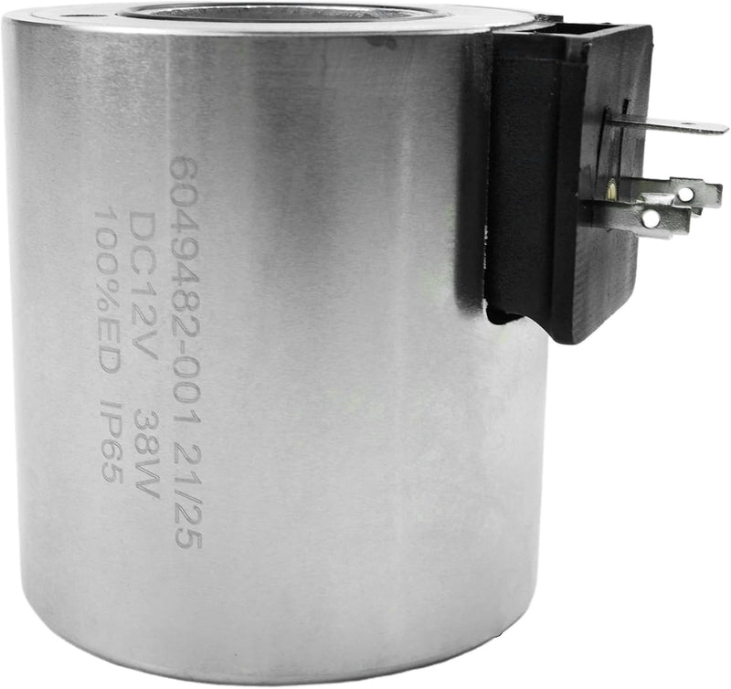 DURAFORCE 617470 Hydraulic Power Supply Coil Assembly for Solenoid Valve Coil 12VDC 38W