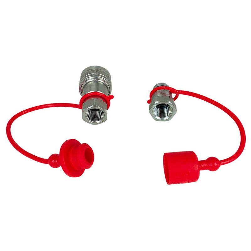 DURAFORCE 2Sets For Pioneer Ball Style 1/2" NPT Hydraulic Coupler Quick Connect Coupling