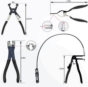 DURAFORCE 4 Pcs Hose Clamp Pliers Flat Band Hose Clamp Plier Hose Clamp Tool With 27" Long