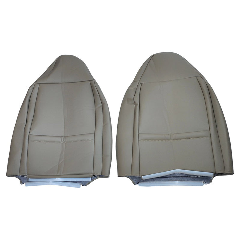 DURAFORCE Driver Passenger Bottom Top Leather Seat Cover TAN For 2001 Ford F250 Lariat New
