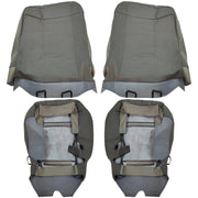 DURAFORCE Driver Passenger Bottom&Top Cloth Seat Cover Gray For 2015-2020 Ford F150 XLT