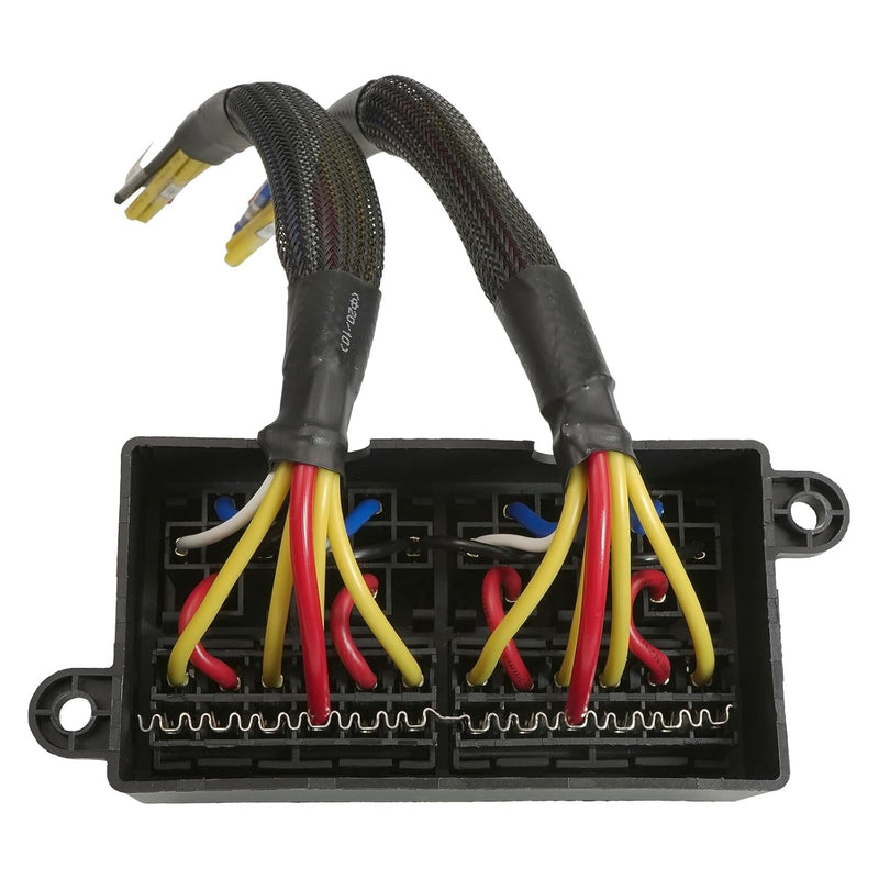 DURAFORCE 12V Fuse Relay Box 4pcs 4Pin Relays Pre-Wired ATC/ATO Blade for Car Truck Boat