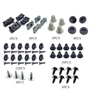 DURAFORCE 50Pcs Engine Splash Shield Fender Bumper Screw Clips Rivet Fastener For Toyota