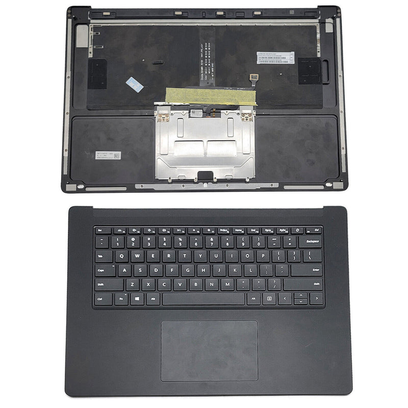 DURAFORCE New For Microsoft Surface Laptop 4 1953 Palmrest Keyboard Touchpad Black 15in US