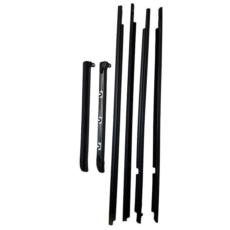 DURAFORCE Car Quarter Door Belt Moulding Black Set For 2003-2008 2009 Toyota Prado GX470