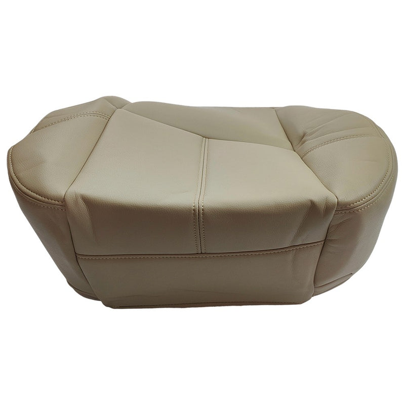 DURAFORCE For 2007 2008 - 2012 Chevy Silverado Driver Bottom Leather Seat Cover Tan