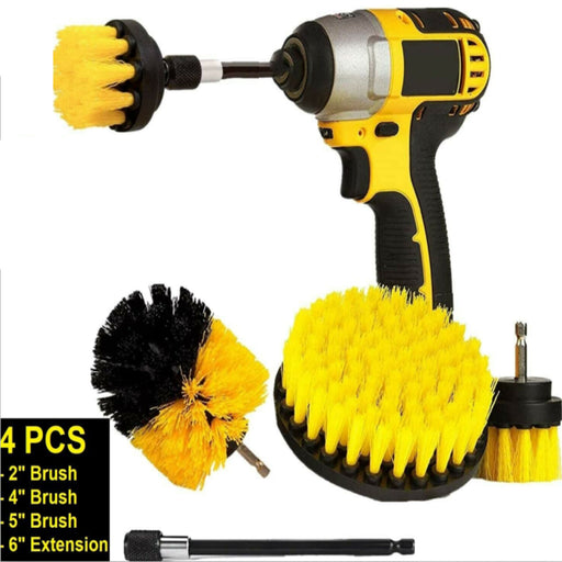DURAFORCE 4x Car Detailing For Drill Brush Wheel Tire Rim Scrub Brush Wheel Cleaning Brush
