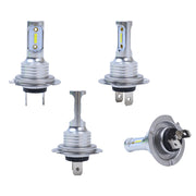 DURAFORCE 4Pcs H7 LED Headlights Bulbs 10000K High Low Beams Kit Combo Super White Bright