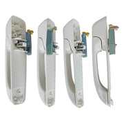 DURAFORCE Set of 4 Bright White Door Handles For Dodge Ram 1500 2500 3500 2012-2018
