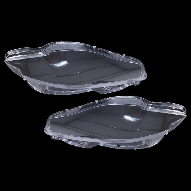 DURAFORCE Pair Front Headlamp Headlight Lens Cover Shell Clear For Jaguar XJ XJL 2010-2019