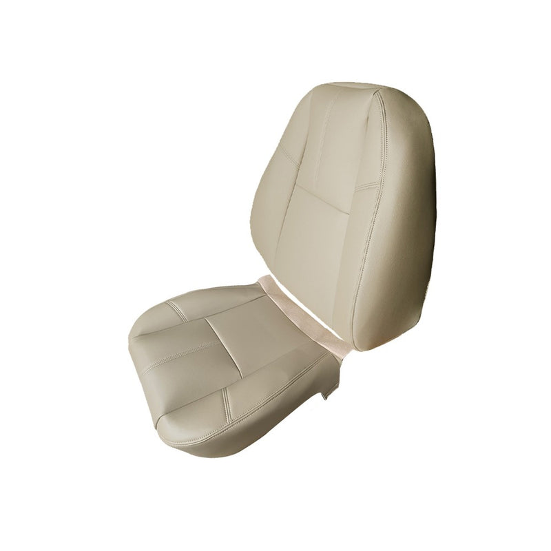 DURAFORCE Driver Bottom & Top leather seat cover Light Tan For 2007-2014 Chevy Silverado