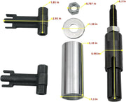 DURAFORCE 6778 & 6779 Injector Puller,7222 Injector Tube Remover Tools For GM 6.6L Duramax