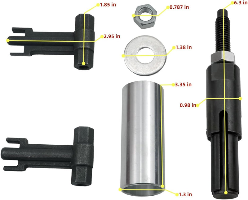 DURAFORCE 6778 & 6779 Injector Puller,7222 Injector Tube Remover Tools For GM 6.6L Duramax