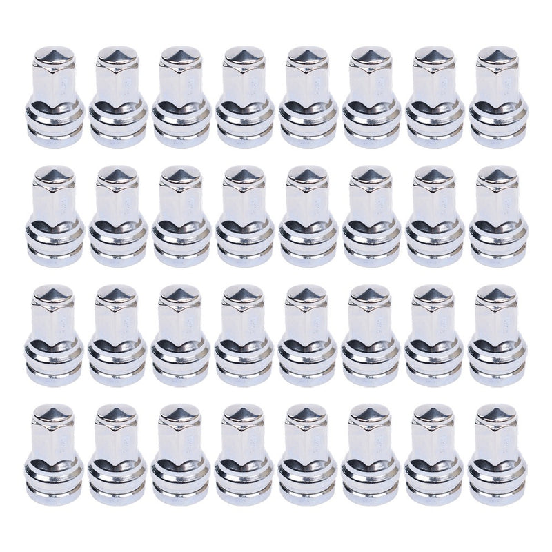 DURAFORCE For Ford Super Duty F-250 F-350 450 HCPZ-1012-B (32) 14x1.5 Flat Seat Lug Nuts