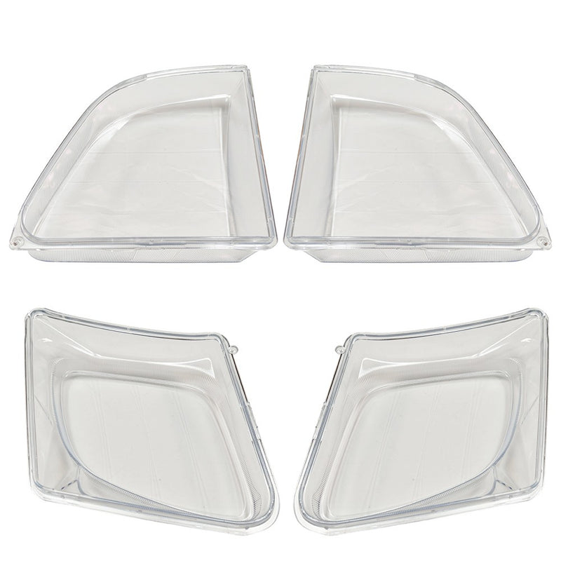 DURAFORCE For Lexus LX470 1998-2007 1 Pair Front Headlight Clear Lens Housing + Seal Glue