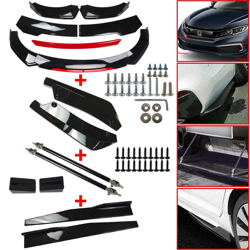 DURAFORCE For Mazda 2 3 6 Front Rear Bumper Lip Spoiler Splitter Body Kit Side Skirt
