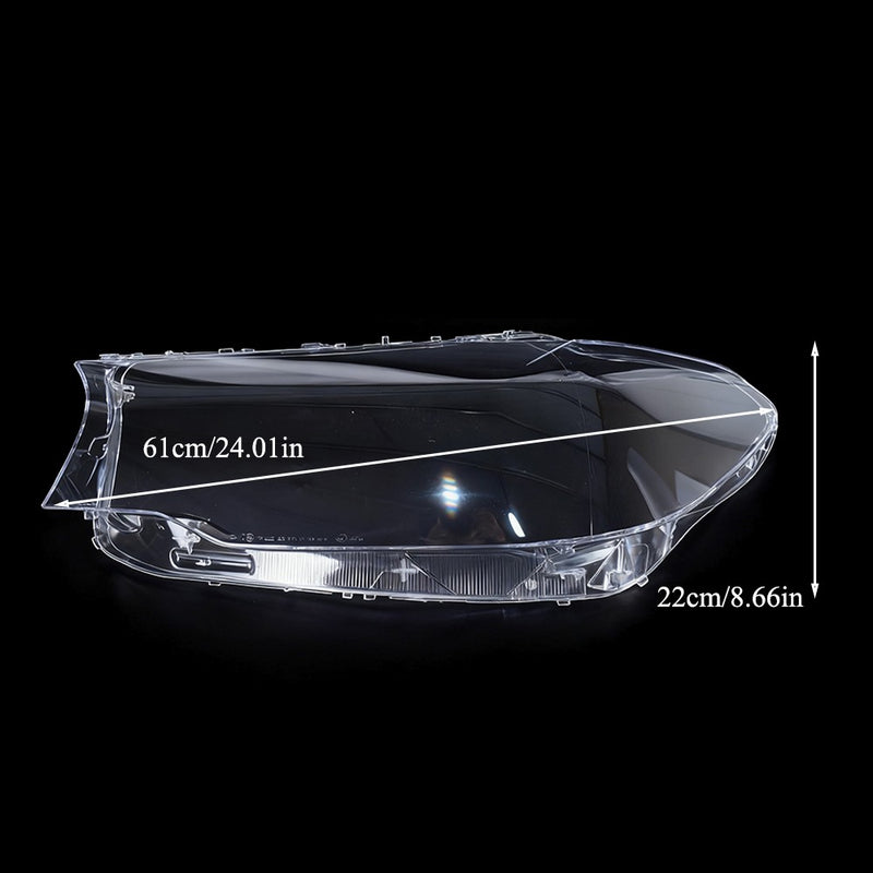 DURAFORCE For BMW G30 G31 G38 5 Series 2016-2020 Pair Headlight Len Cover+Glue Clear Shell