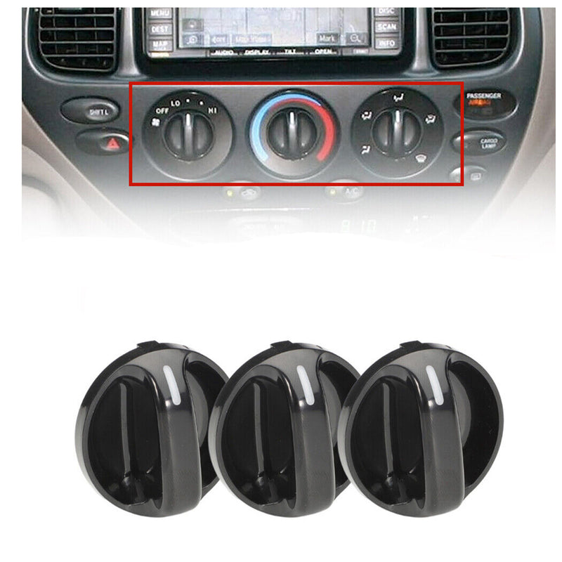DURAFORCE 3x 559050C010 Replacement A/C Heater Panel Control Knob For 00-06 Toyota Tundra