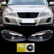 DURAFORCE Front Pair Headlight Lens Cover For Volvo XC60 2009 2010 2011 2012 2013 Clear