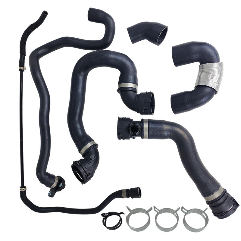 DURAFORCE Radiator Coolant Water Hose Pipe Kit 6 Hoses for BMW 135i 335i 335xi 2007-2010