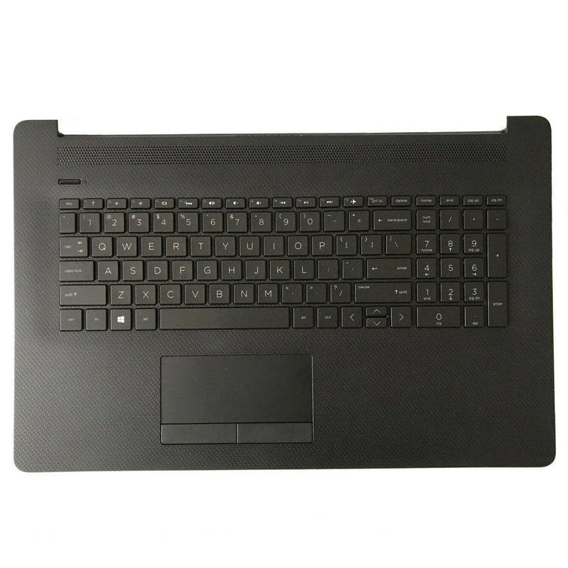 DURAFORCE New Palmrest Keyboard BL 73H0 Touchpad For HP 17-BY 17-CA L48409-001 Matte Black