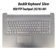 DURAFORCE New Palmrest Backlit Keyboard PTP Touchpad ODD L92783-001 For HP 17-BY 17-CA USA