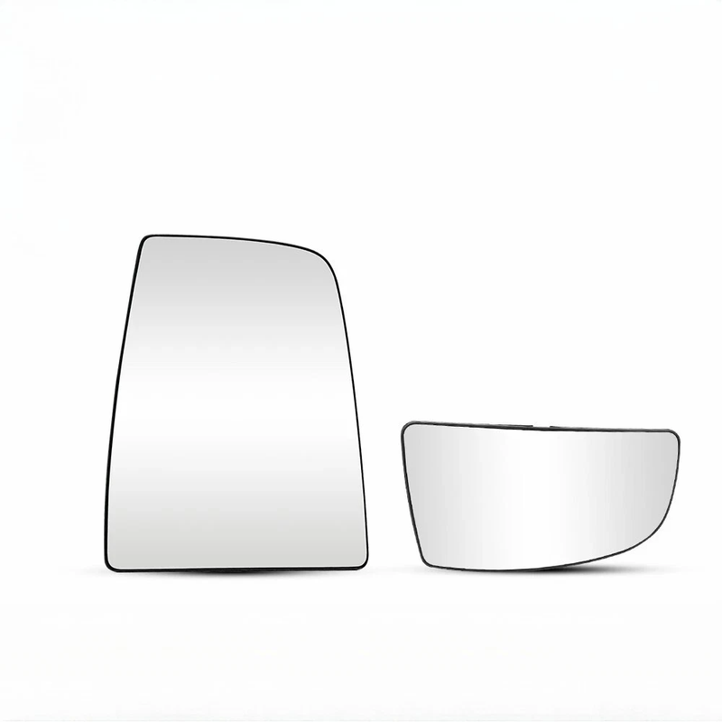 DURAFORCE Mirror Glass Upper&Lower Passenger Side Right RH For Ford Transit-150 2018 XL