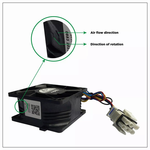 DURAFORCE New For GE Refrigerator Evaporator Fan Motor WR60x26866 WR49x25197 239D1412 US