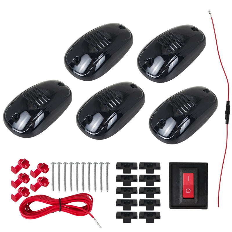 DURAFORCE For Dodge Ram 1500 2500 3500 4500 2003-2018 Amber Smoke Cab Roof Marker Lights