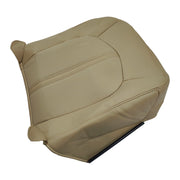 DURAFORCE Front Driver Top & Bottom Leather Seat Covers Tan For 2008 - 2013 Cadillac CTS