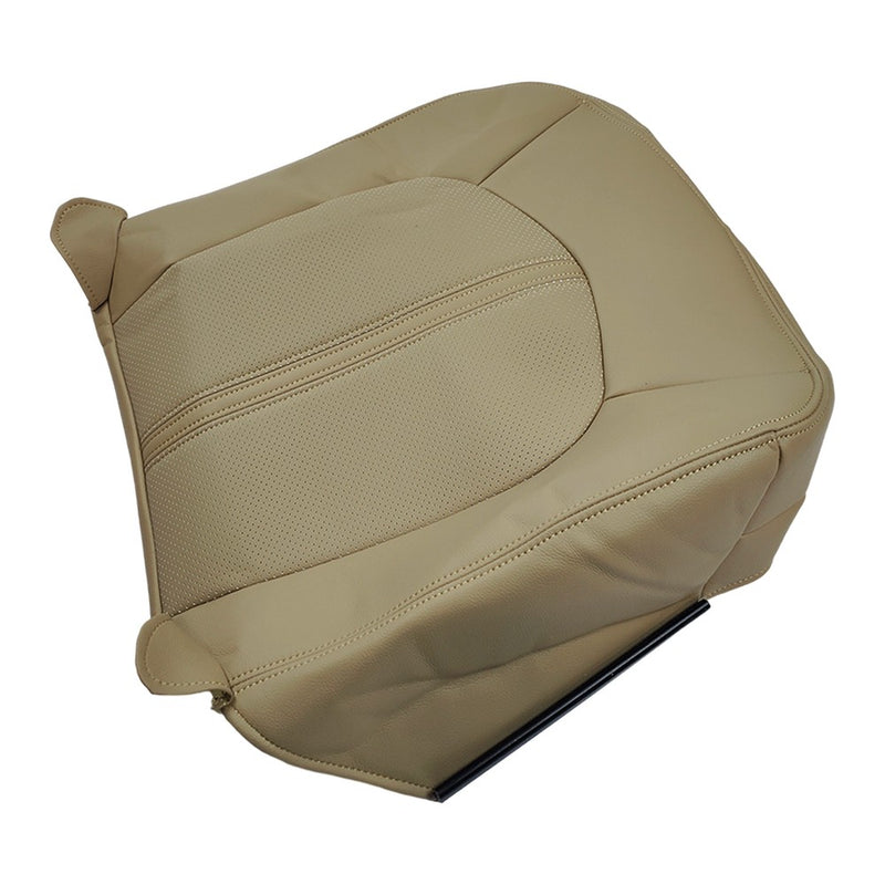 DURAFORCE Front Driver Top & Bottom Leather Seat Covers Tan For 2008 - 2013 Cadillac CTS