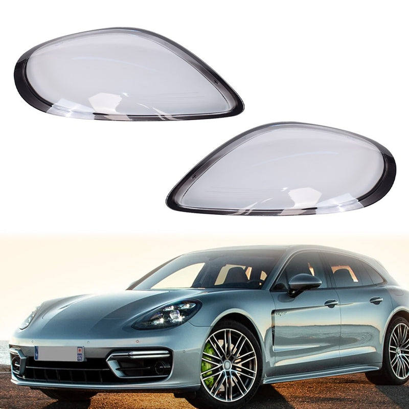 DURAFORCE For 2014-2016 Porsche Boxster Cayman 981 Headlight Lens Cover Shell Left + Right