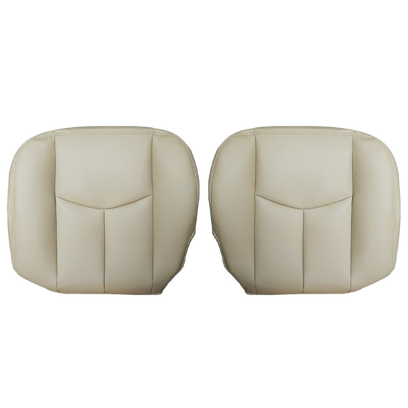 DURAFORCE Driver & passenger Bottom Leather Seat Covers For 2003-2006 Tahoe Suburban Yukon