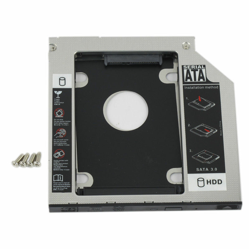 DURAFORCE 12.7mm Universal For SATA 2nd HDD SSD Hard Drive Caddy CD/DVD-ROM Optical Bay