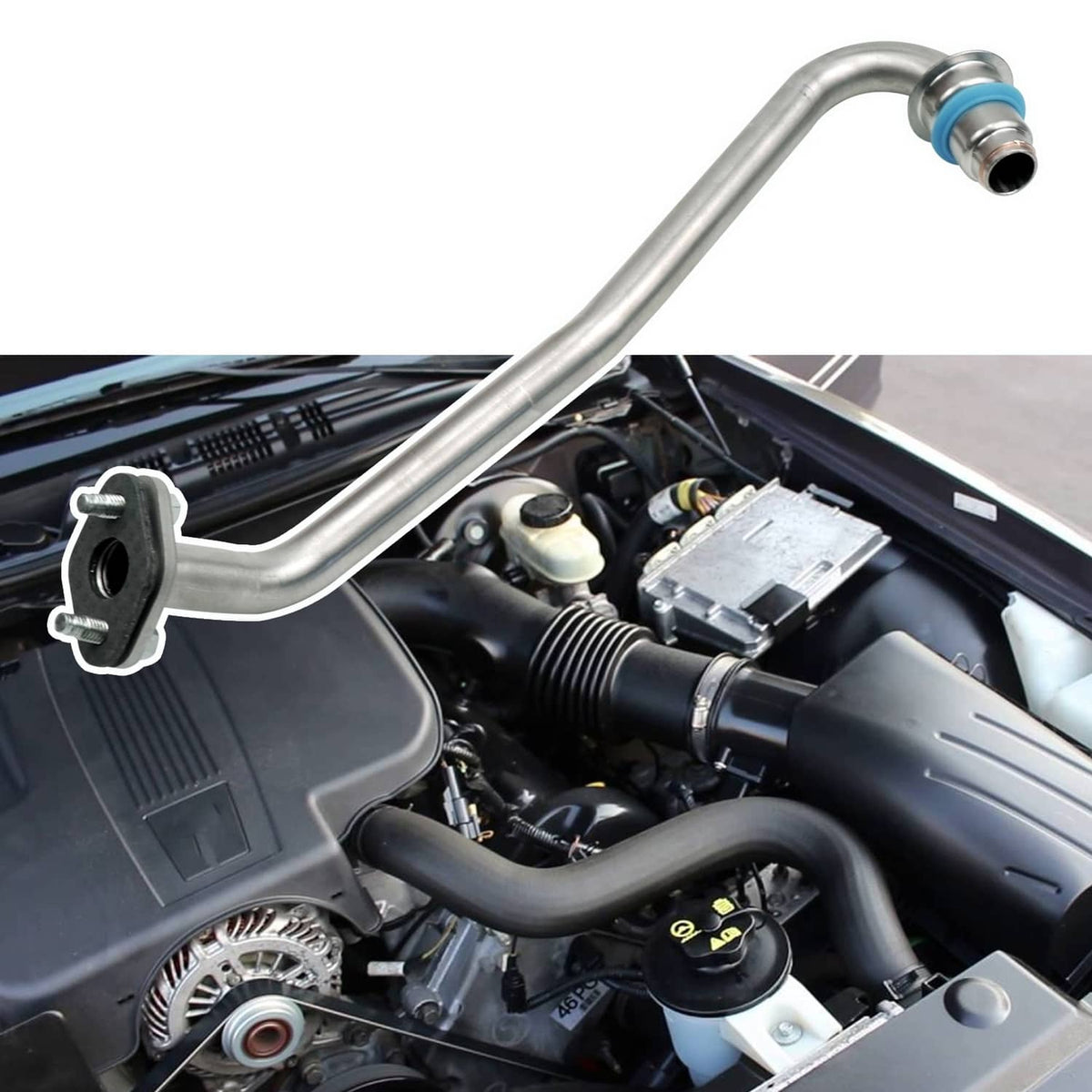 4593582AA EGR Valve to Intake Plenum Tube Line For Dodge Charger Chall ...