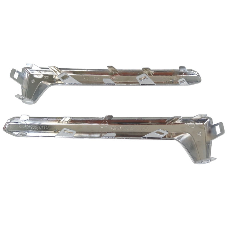 DURAFORCE Left&Right Front Fog Light Cover Trim Chrome For 2017 2018 Subaru Forester
