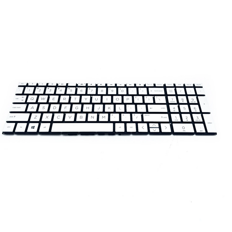 DURAFORCE Silver Keyboard For HP 15s-dy 15s-dy2000 15s-dy2073dx 15s-dy2046ms 15s-dy2xxx US