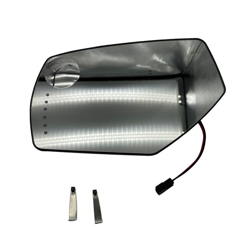 DURAFORCE NEW Left Driver Side Power Heated Mirror Glass w/ Signal For 2014-2017 Silverado