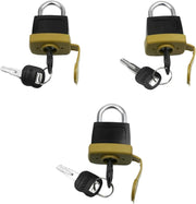 DURAFORCE 246-2641 3 set Padlock with Key For Caterpillar CAT Fuel Cap 7X7700 1428828