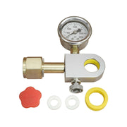 DURAFORCE CO2Filling Adapter with Pressure Gauge the Carbonator Soda Replenishment Adapter
