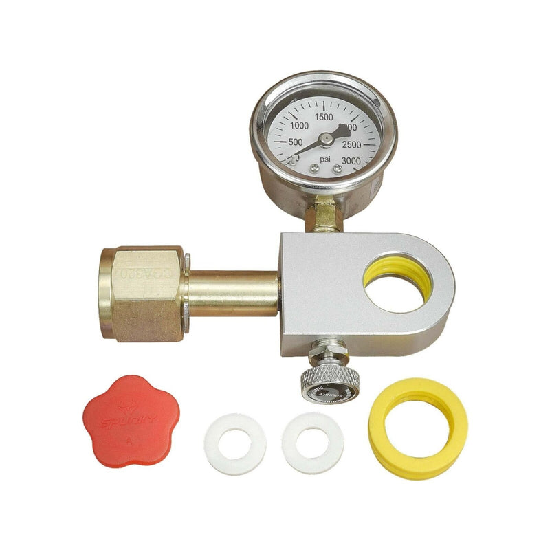 DURAFORCE CO2Filling Adapter with Pressure Gauge the Carbonator Soda Replenishment Adapter