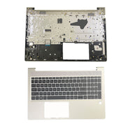 DURAFORCE For HP Probook 450 455 G9 Palmrest With Backlit US Keyboard Sliver N01933-001 US
