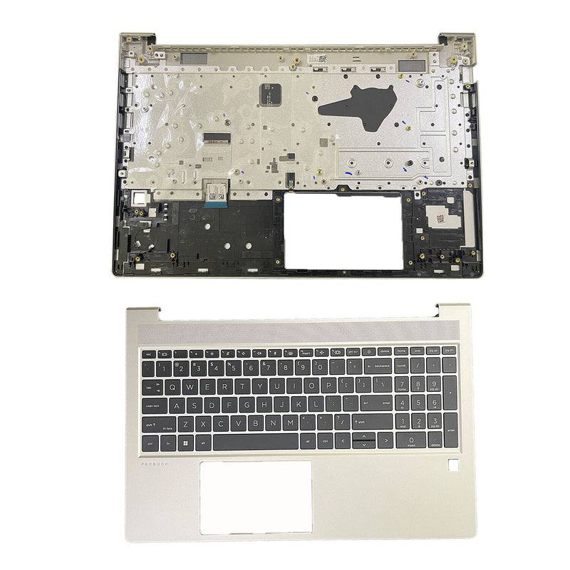 DURAFORCE For HP Probook 450 455 G9 Palmrest With Backlit US Keyboard Sliver N01933-001 US