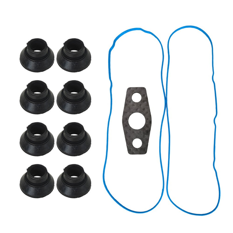 DURAFORCE For Chevy GMC 4.8/5.3/6.0/6.2/7.0L Valve Cover Graphite Gasket Set Grommets Kit