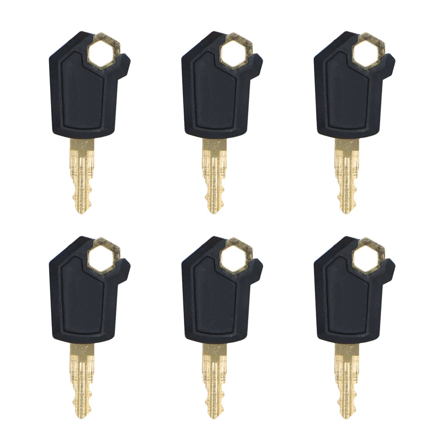 6 Key Heavy Equipment Ignition Loader Dozer Key For Caterpillar 5P8500 ...
