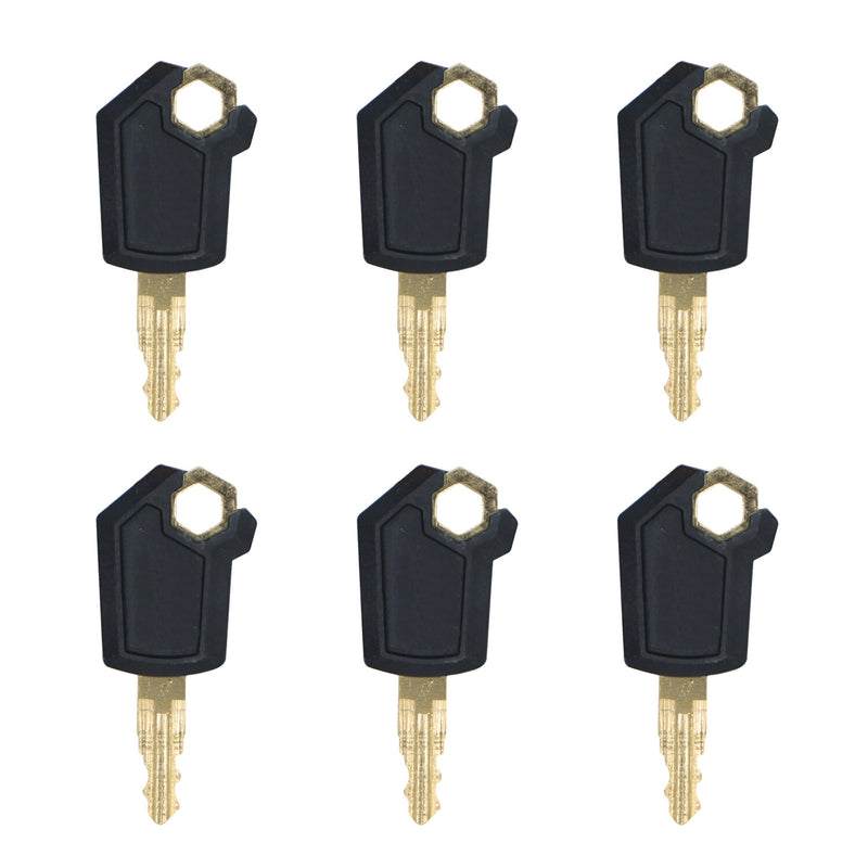 DURAFORCE 6 Key Heavy Equipment Ignition Loader Dozer Key For Caterpillar 5P8500 Fits CAT