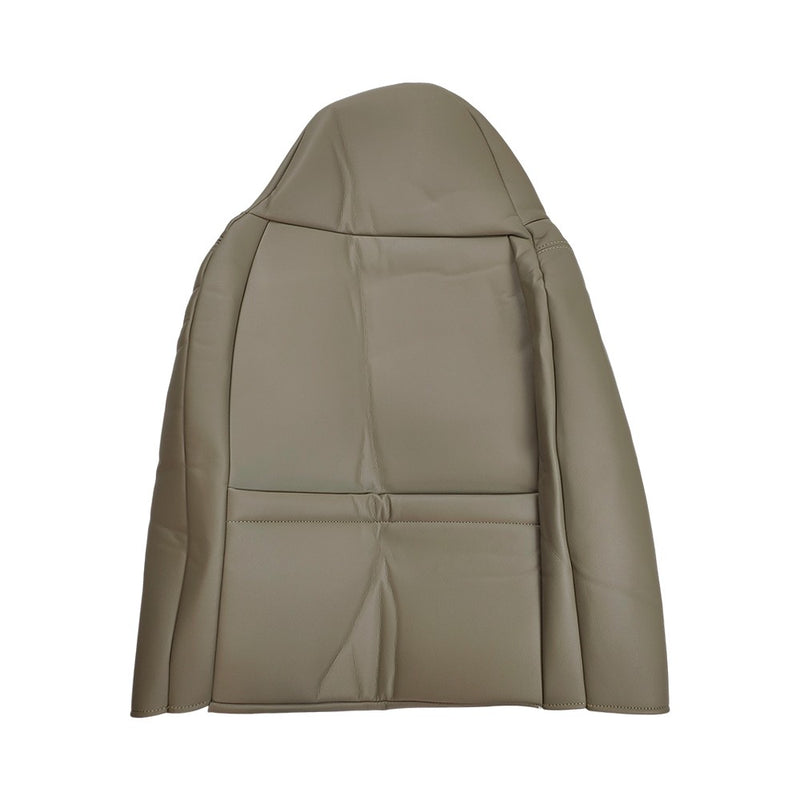 DURAFORCE For 2001 Ford F250 F350 F450 Lariat Driver Bottom & Top Leather Seat Covers TAN