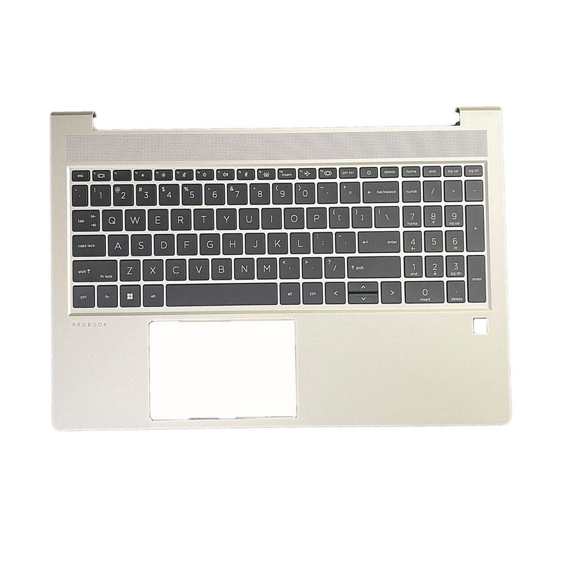DURAFORCE For HP Probook 450 455 G9 Palmrest With Backlit US Keyboard Sliver N01933-001 US